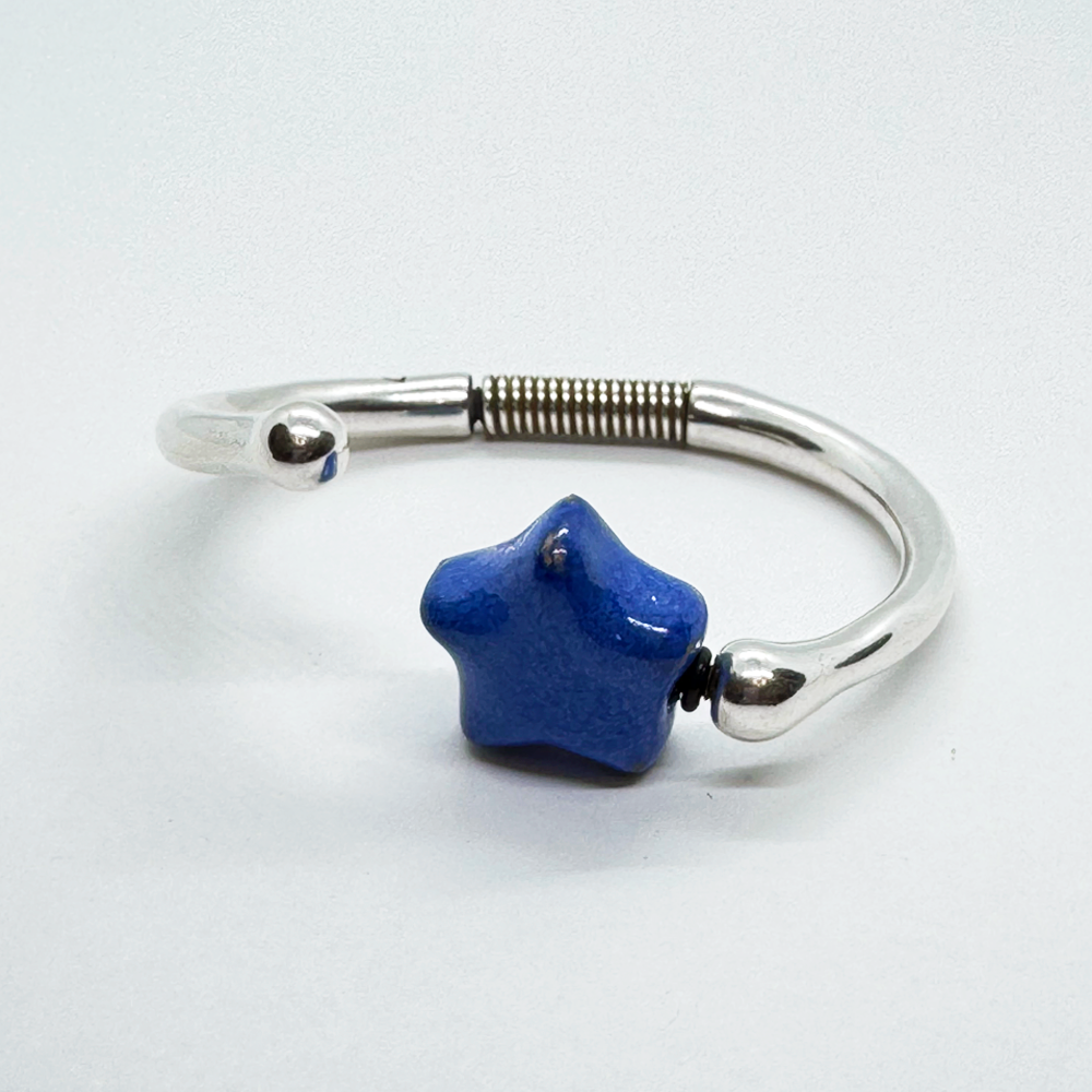 NEW Mini Versatile Bracelet Silver Plated with Ceramic Star