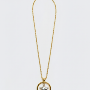 Versatile Chain Necklace Gold Plated/ Silver Star 42cm