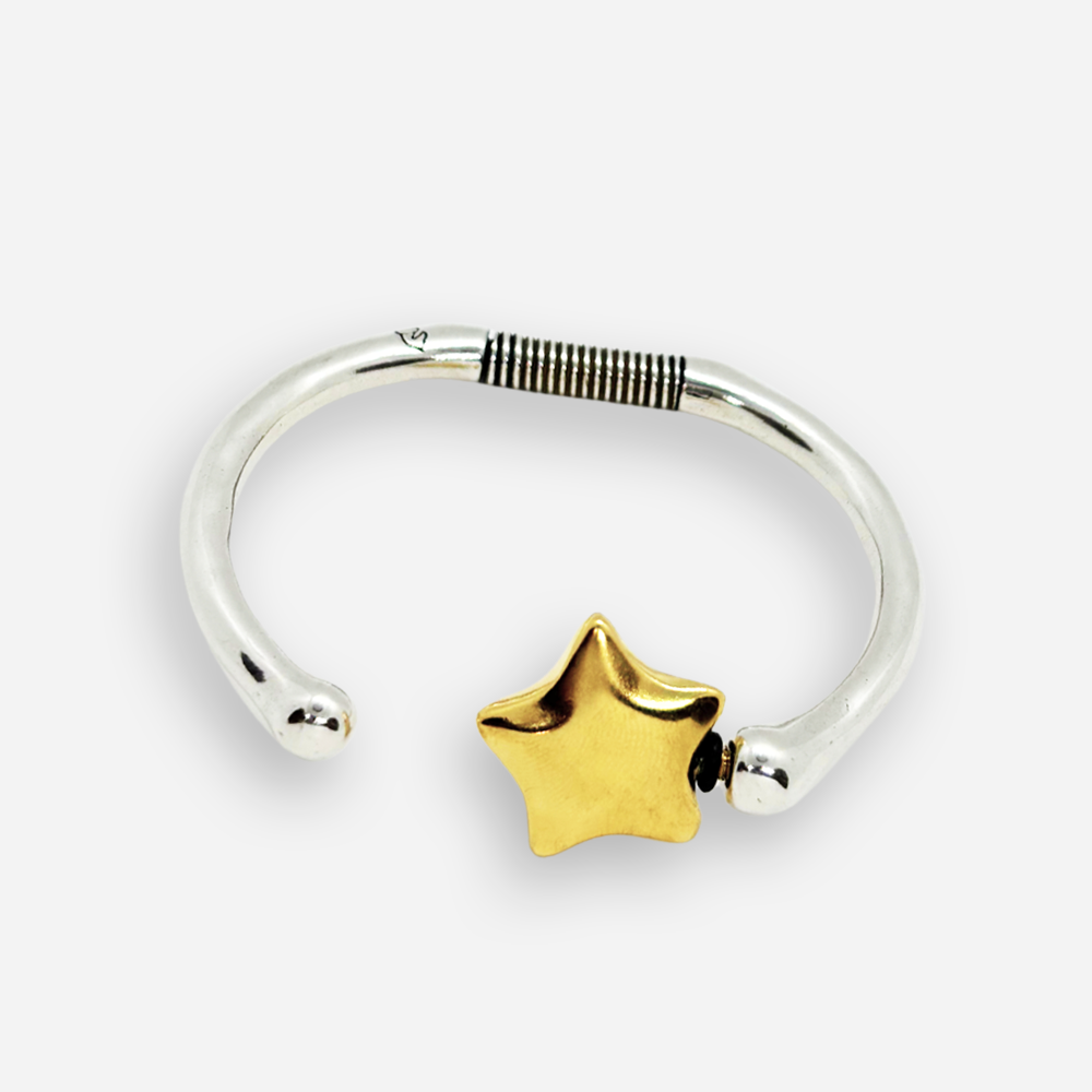 NEW Mini Versatile Bracelet Silver Plated with Gold Star