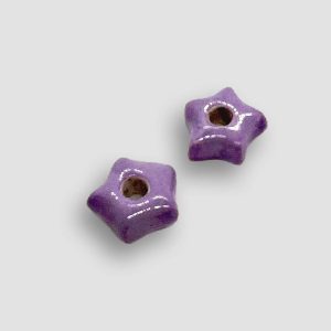 Star Ceramic for earrings versatile - Lilac