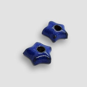 Star Ceramic for earrings versatile - Blue