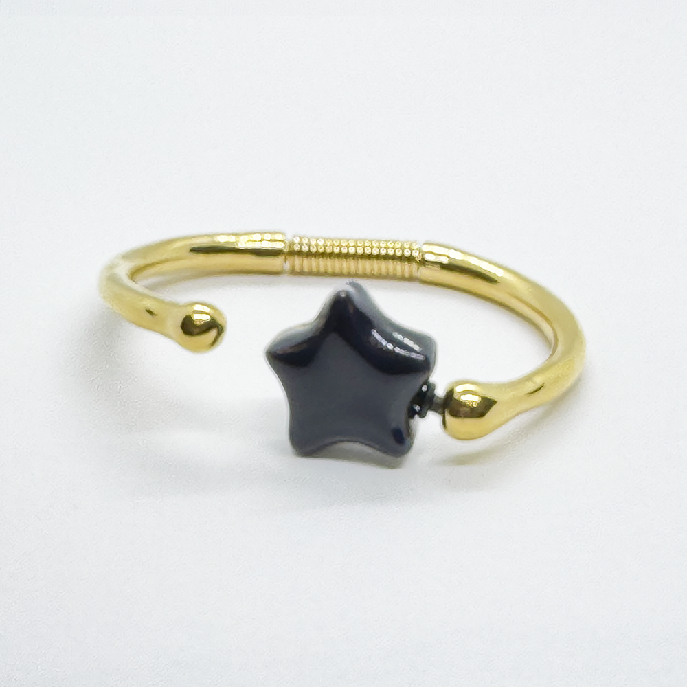 NEW Mini Versatile Bracelet Gold Plated with Ceramic Star