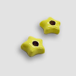 Star Ceramic for Earrings versatile - Yellow