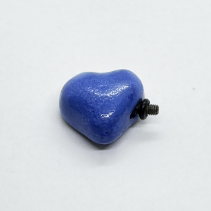 Ceramic Heart Accessory for Bracelet -Blue