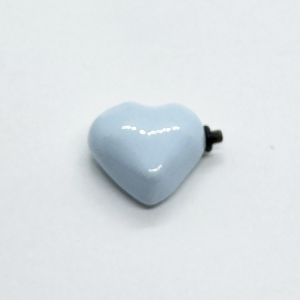 Ceramic Heart Accessory for Bracelet - Light Blue