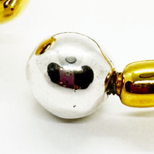 Metal Silver Bead for Double Bracelet