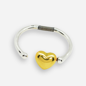 NEW Mini Versatile Bracelet Silver Plated with Gold Heart