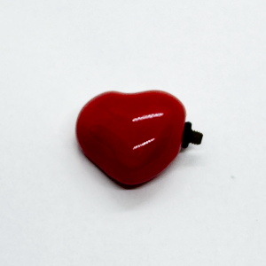 Ceramic Heart Accessory for Bracelet - Red