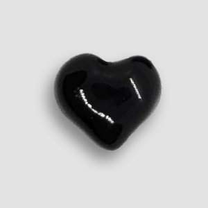 Accessory Ceramic Heart for Rings or Necklaces - Black