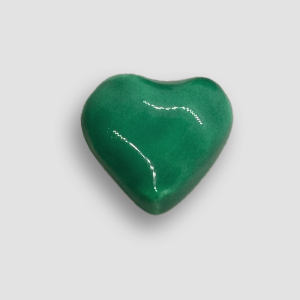 Accessory Ceramic Heart for Rings or Necklaces - Green