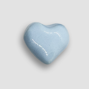Accessory Ceramic Heart for Rings or Necklaces - Light Blue