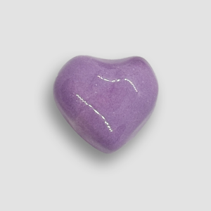 Accessory Ceramic Heart for Rings or Necklaces - Lilac