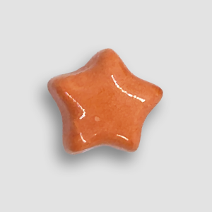 Accessory Ceramic Heart for Rings or Necklaces - Orange