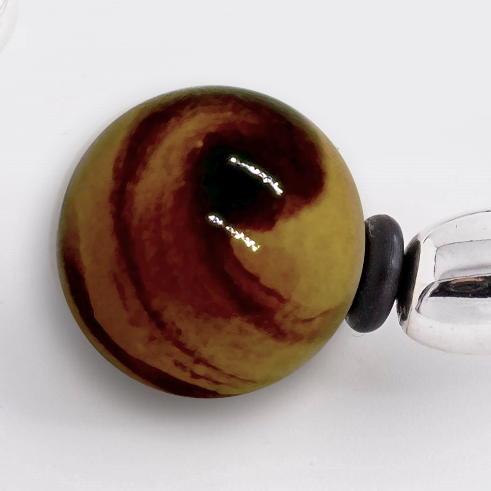 Beads ceramic for bracelet of plate silver or gold plated