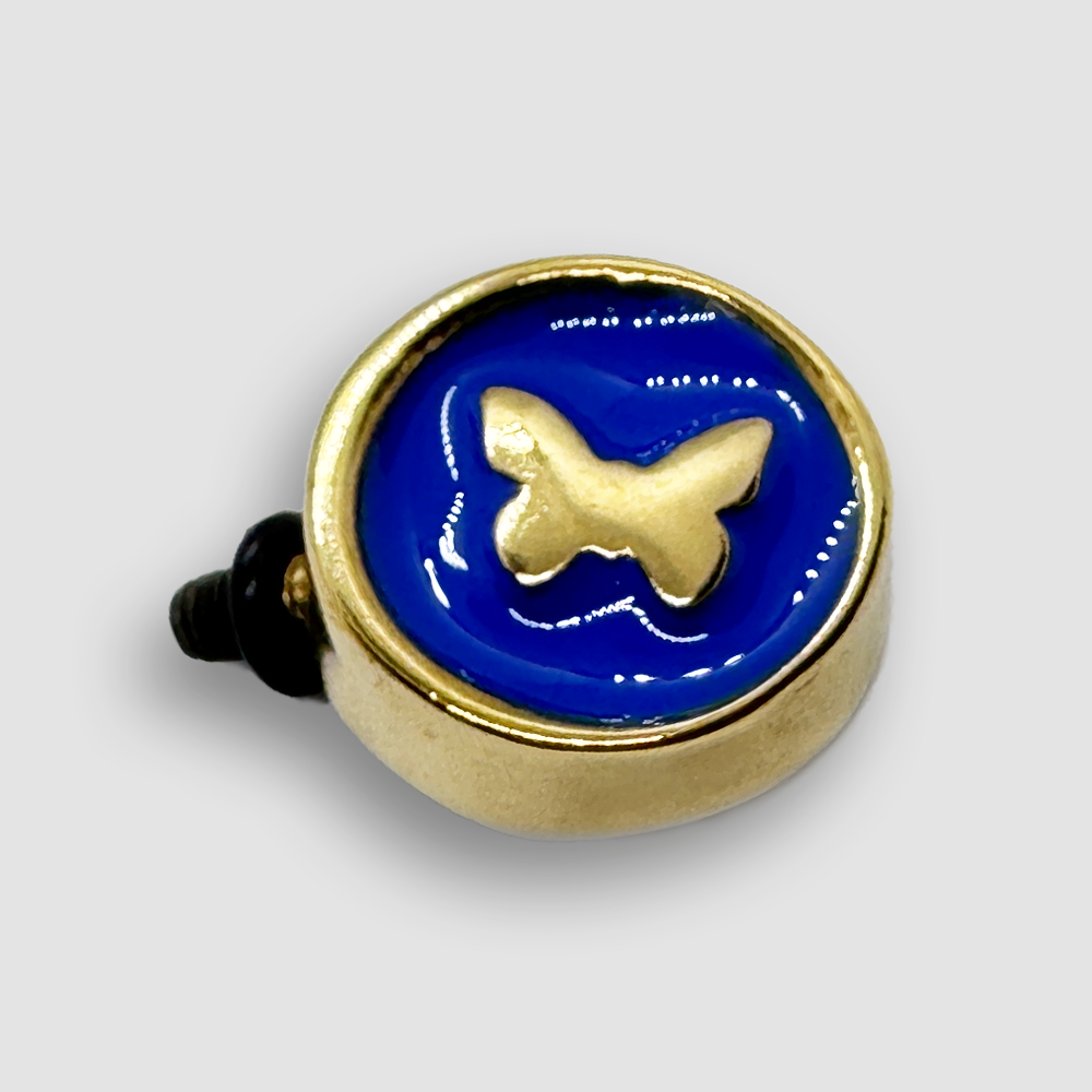Gold Plated Accessorie for Mini Veratile Bracelets - Blue / Butterfly