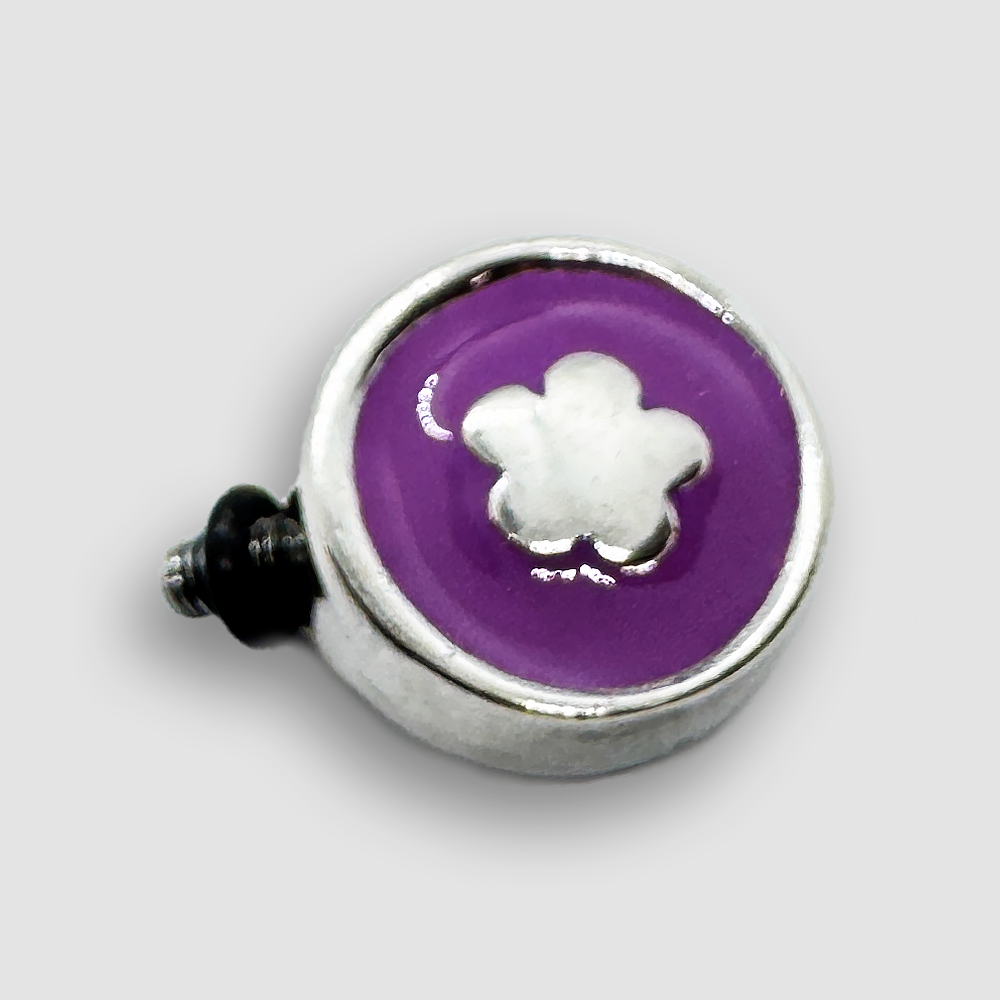 Silver Plated Accessorie for Mini Veratile Bracelets - Turquoise / Flower