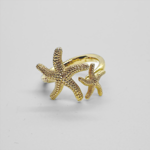 Gold-plated Ring with starfish detail