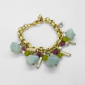 Gold-plated Bracelet with stone detail