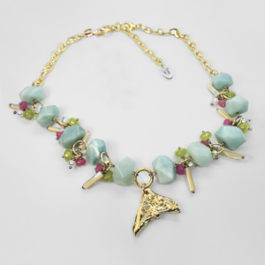 Gold-plated Necklace with stone detail